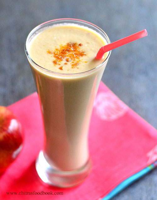 Apple chiku milkshake recipe