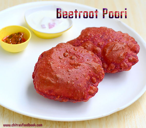 Beetroot poori Beetroot poori