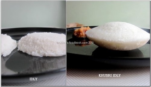 Kushboo idli Kushboo idli vs regular idli