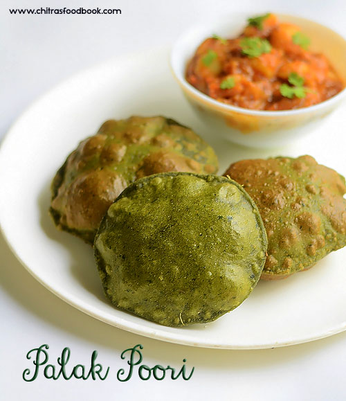 Palak poori Palak poori