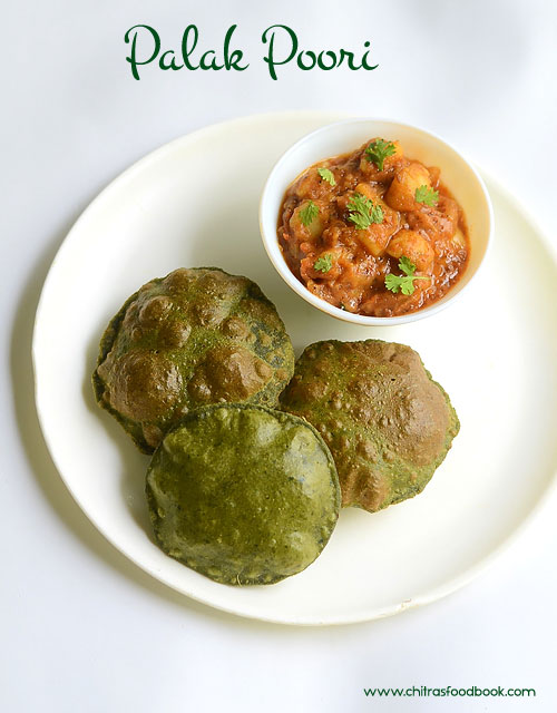 Palak puri recipe Palak puri recipe