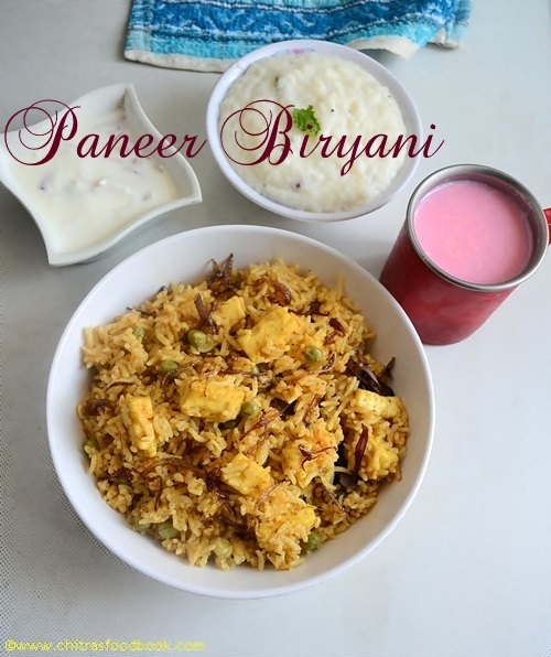 Paneer Biryani Paneer Biryani