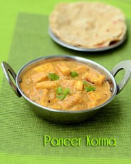 Mughlai Paneer korma Mughlai Paneer korma