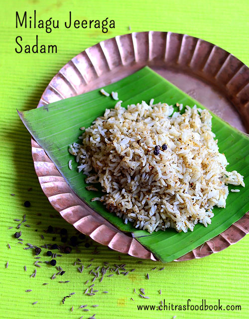 Milagu Jeeraga Sadam – Pepper Cumin Rice Recipe