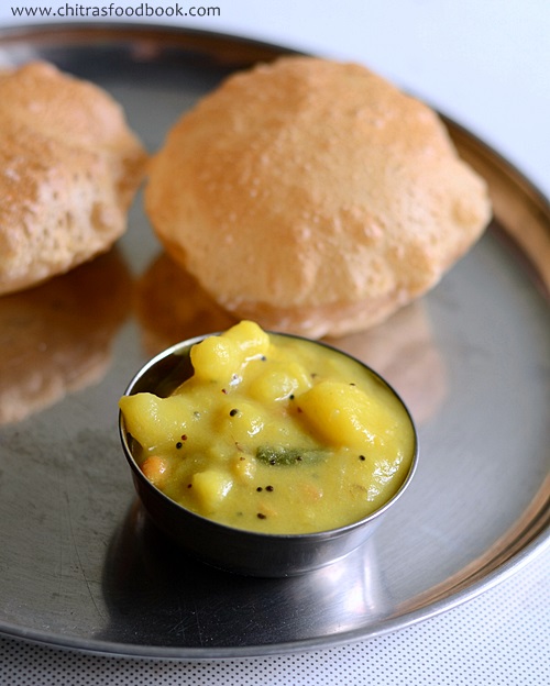 Poori kizhangu masala Poori kizhangu masala